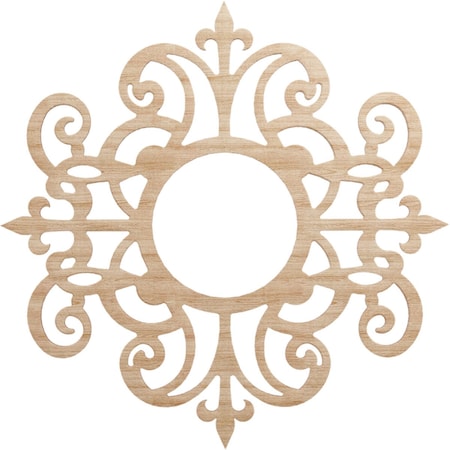 Ekena Millwork Dijon Wood Fretwork Pierced Ceiling Medallion, Alder, 28"OD x 9 1/8"ID x 3/8"T CMWP28X28X0375DIAL